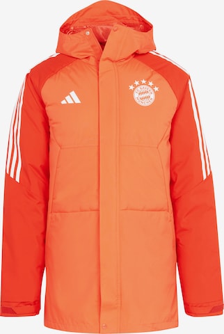 FC BAYERN MÜNCHEN Winter Jacket 'Teamline' in Orange: front