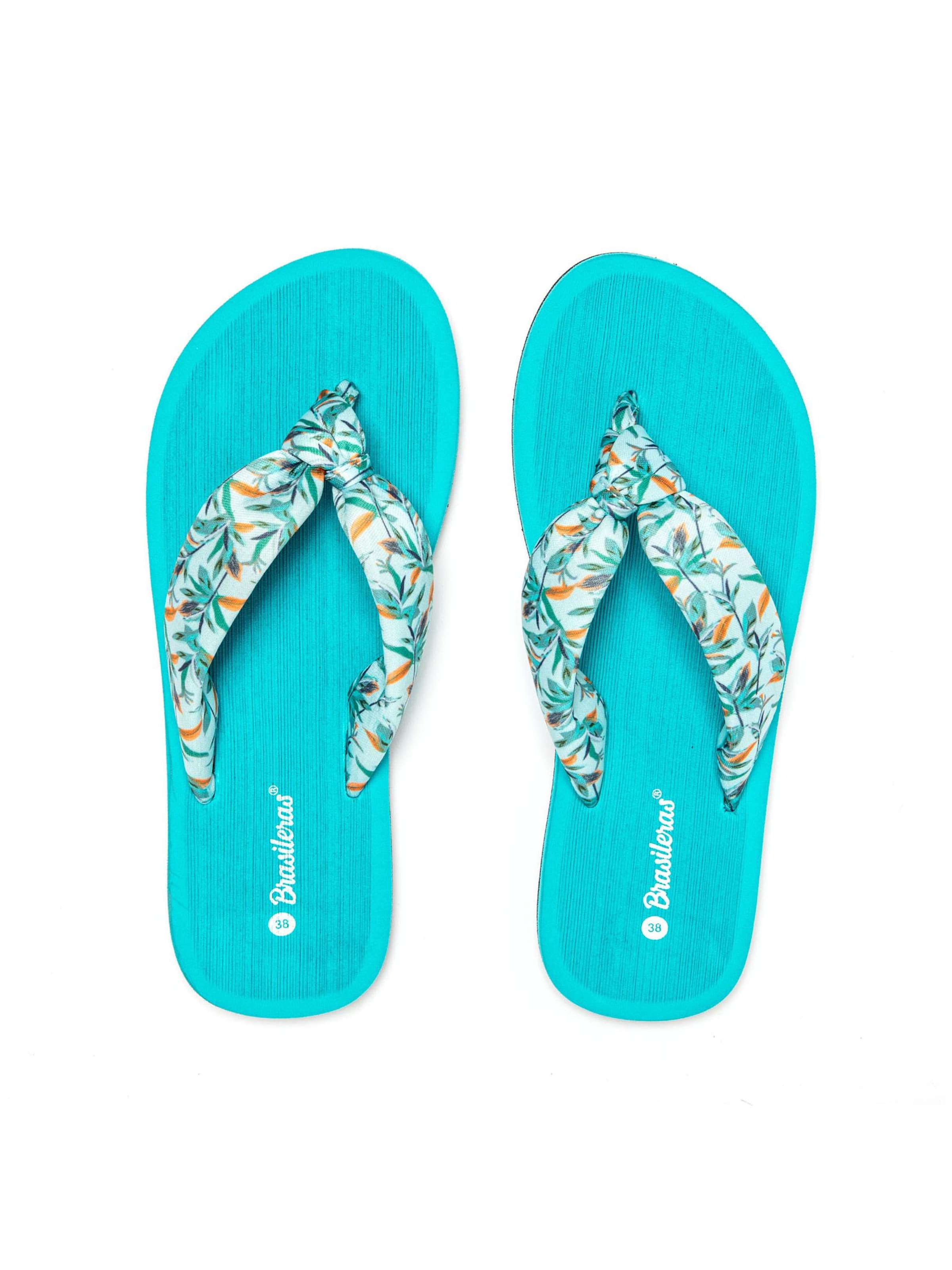 Brasileras - Zapatos para playa y agua 'Hibiscus Nudo' en verde