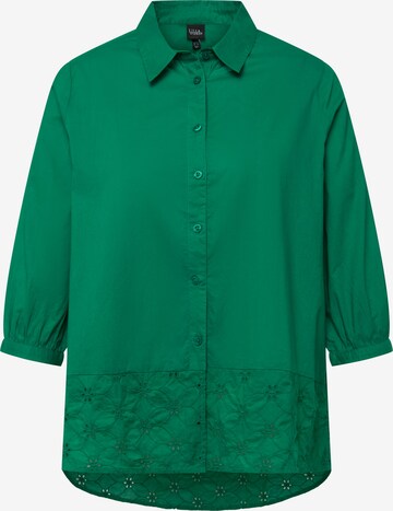 Ulla Popken Blouse in Groen: voorkant