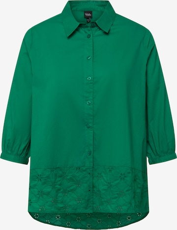 Ulla Popken - Blusa em verde: frente