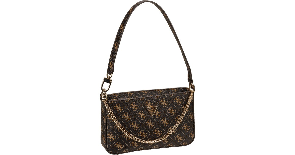 GUESS borsa a tracolla Noelle Top Zip Shoulder Bag Beige GUESS borsa a tracolla Noelle Top Zip Shoulder Bag Beige
