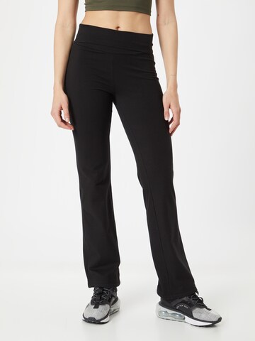 ONLY PLAY Flared Sports trousers 'Play Fold' in Black: front