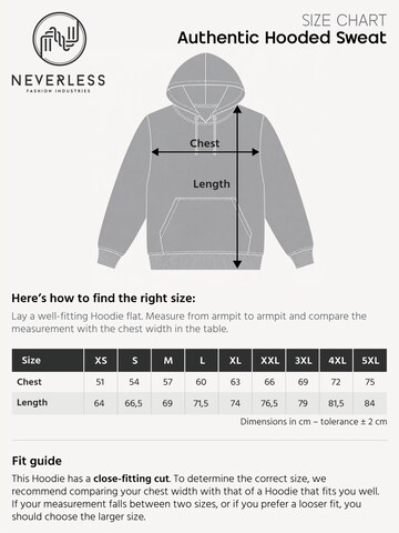 Neverless Sweatshirt 'Kompass' in Beige