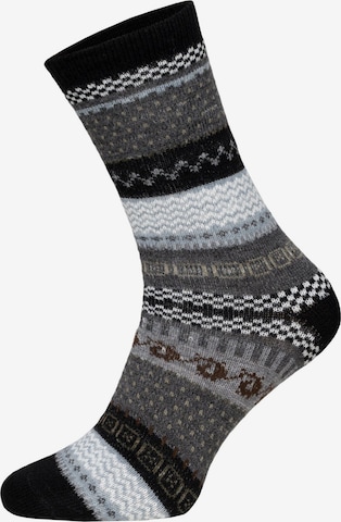 HomeOfSocks Socken 'HOS2293' in Schwarz: Vorderseite