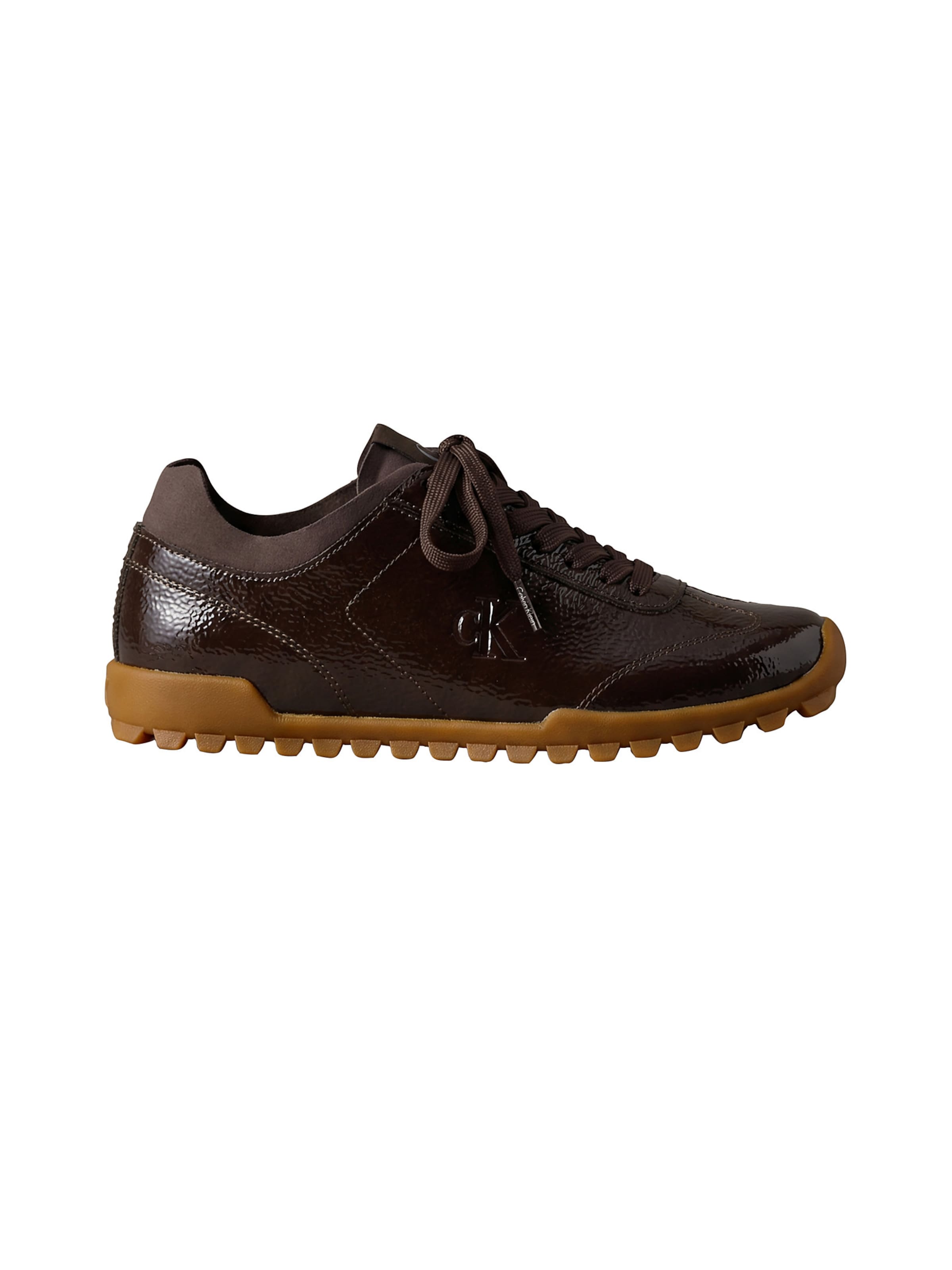 Calvin Klein Platform trainers in Brown: front