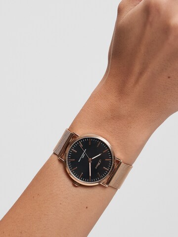 Montre à affichage analogique s.Oliver en or