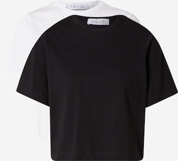 T-shirt NU-IN en noir : devant