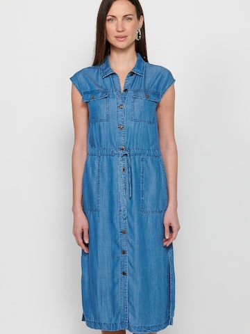 KOROSHI Blousejurk in Blauw: voorkant