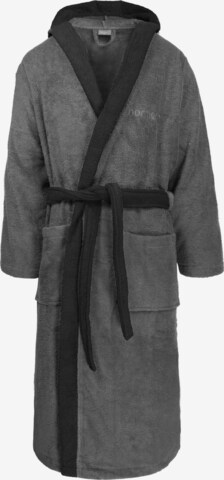 normani Long Bathrobe in Grey: front