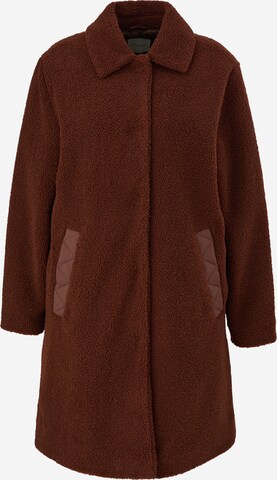 TRIANGLE Between-seasons coat in Brown: front