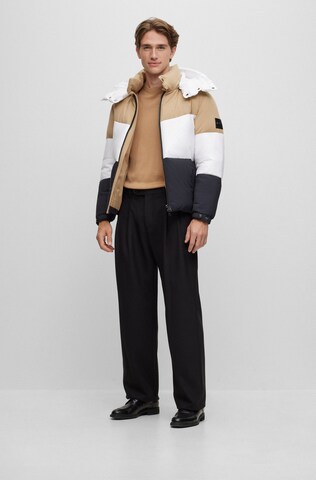 BOSS Sweater 'Botto-L' in Beige