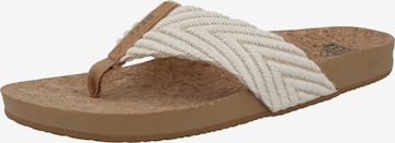 REEF Beach & Pool Shoes 'Cushion' in Beige: front