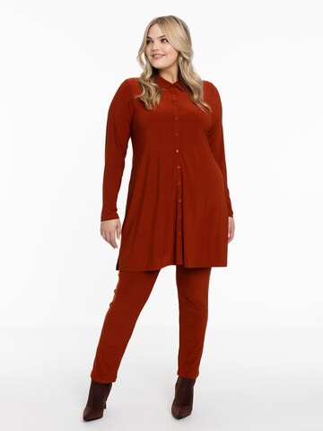YOEK Bluse in Rot: Vorderseite