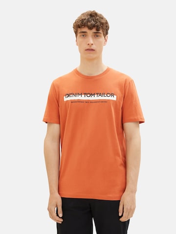 Maglietta di TOM TAILOR DENIM in arancione: frontale