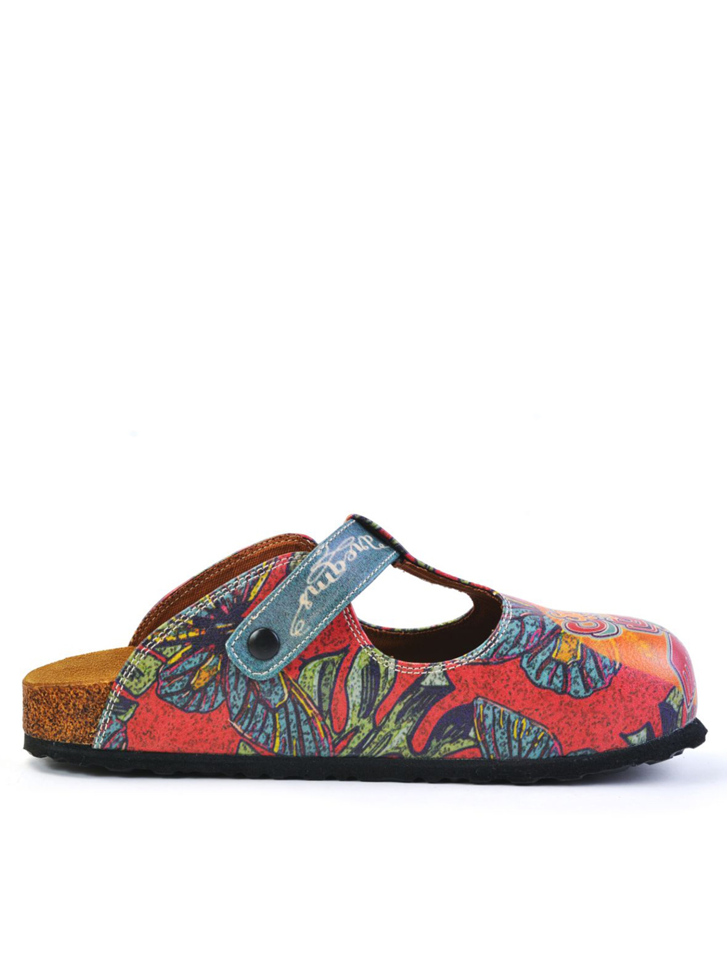 Clogs 'Women shoes Goby-Calceo mules CAL1505 Peace and Love' di Goby in colori misti