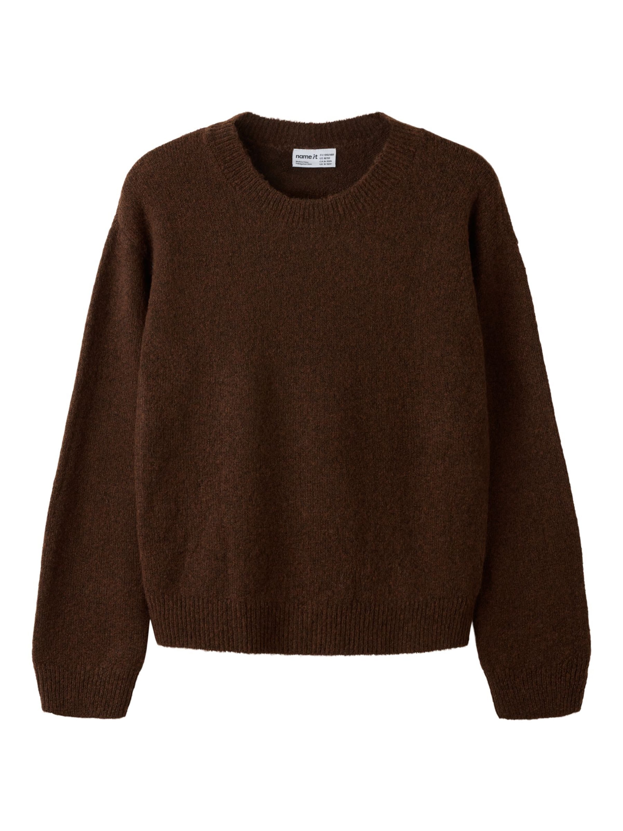 NAME IT Sweater 'NKFOLANSA' in Brown: front