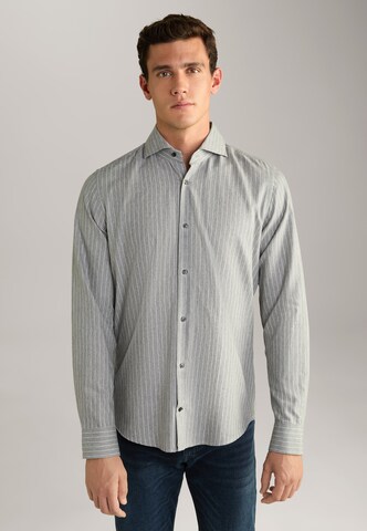 JOOP! Slim Fit Hemd 'Pit' in Grau: Vorderseite