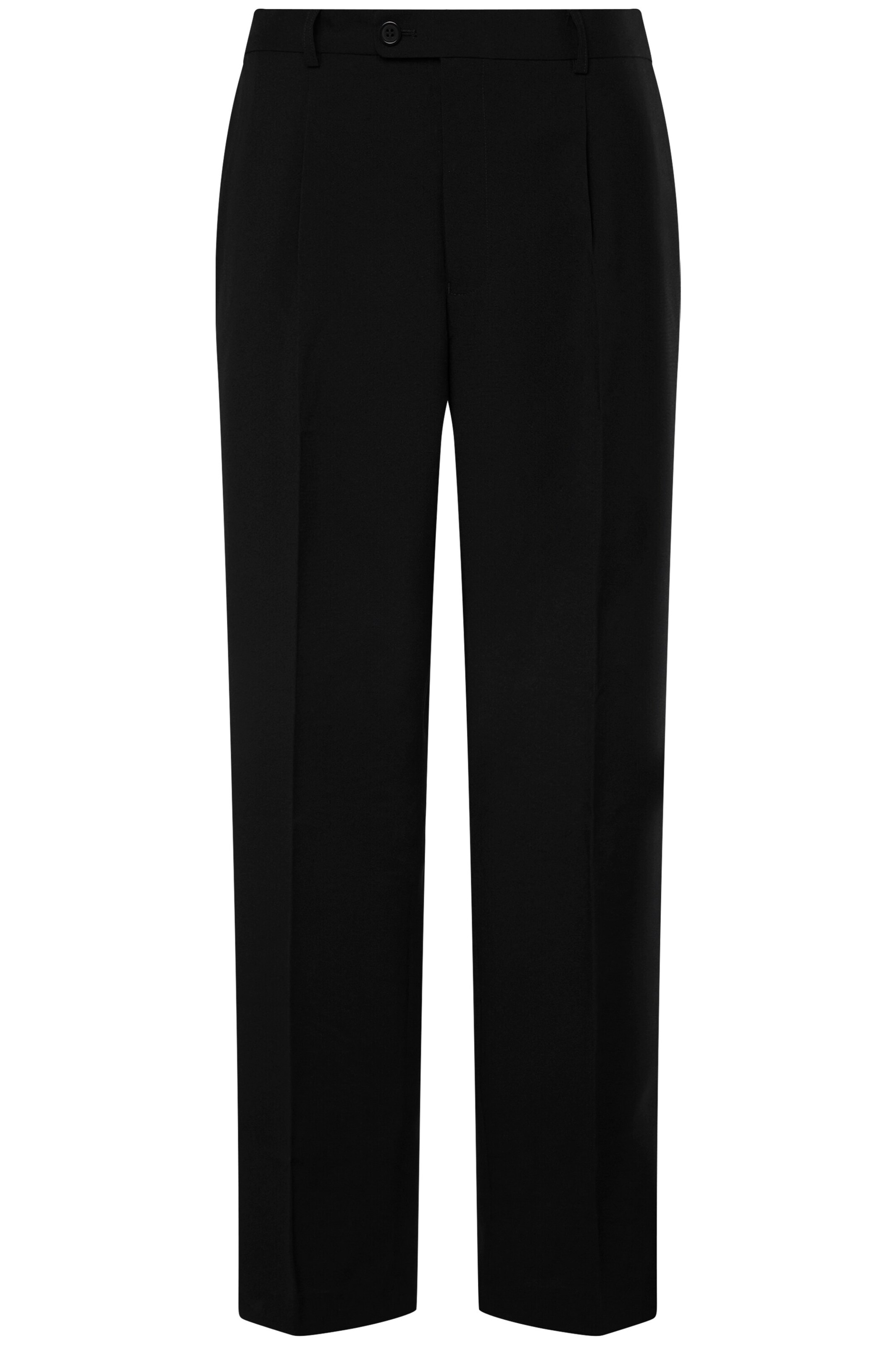 Men Plus Broek in Zwart: voorkant