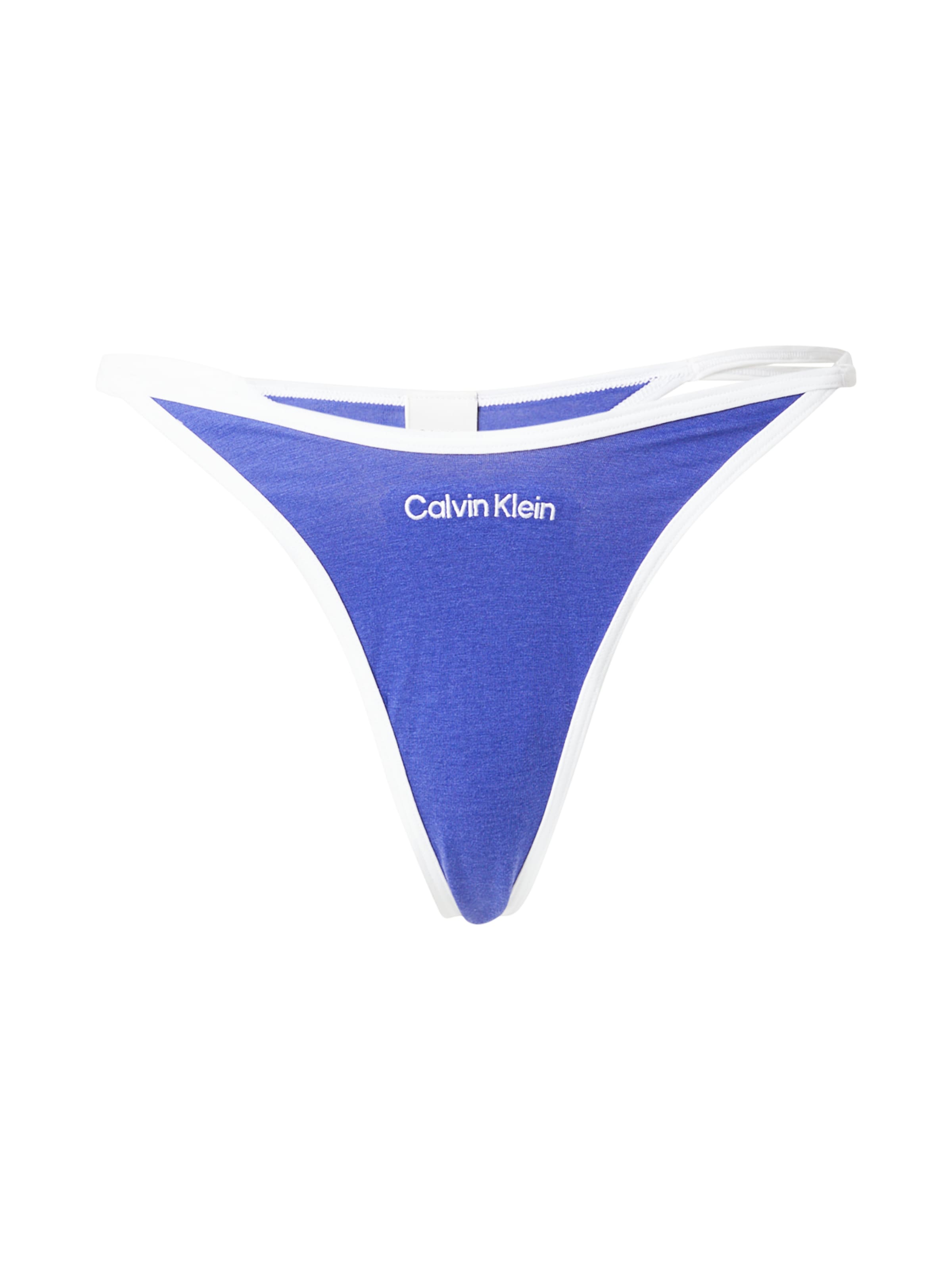 Calvin Klein Underwear Tanga – modrá: přední strana