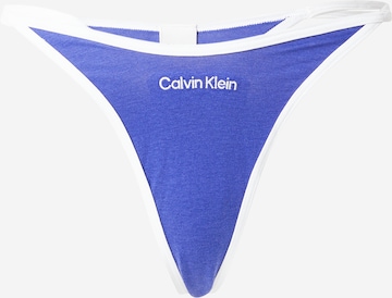 Calvin Klein Underwear Tanga – modrá: přední strana