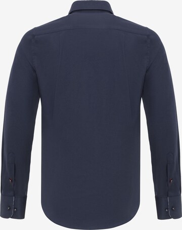 mėlyna DENIM CULTURE Standartinis modelis Marškiniai 'RUBEN'