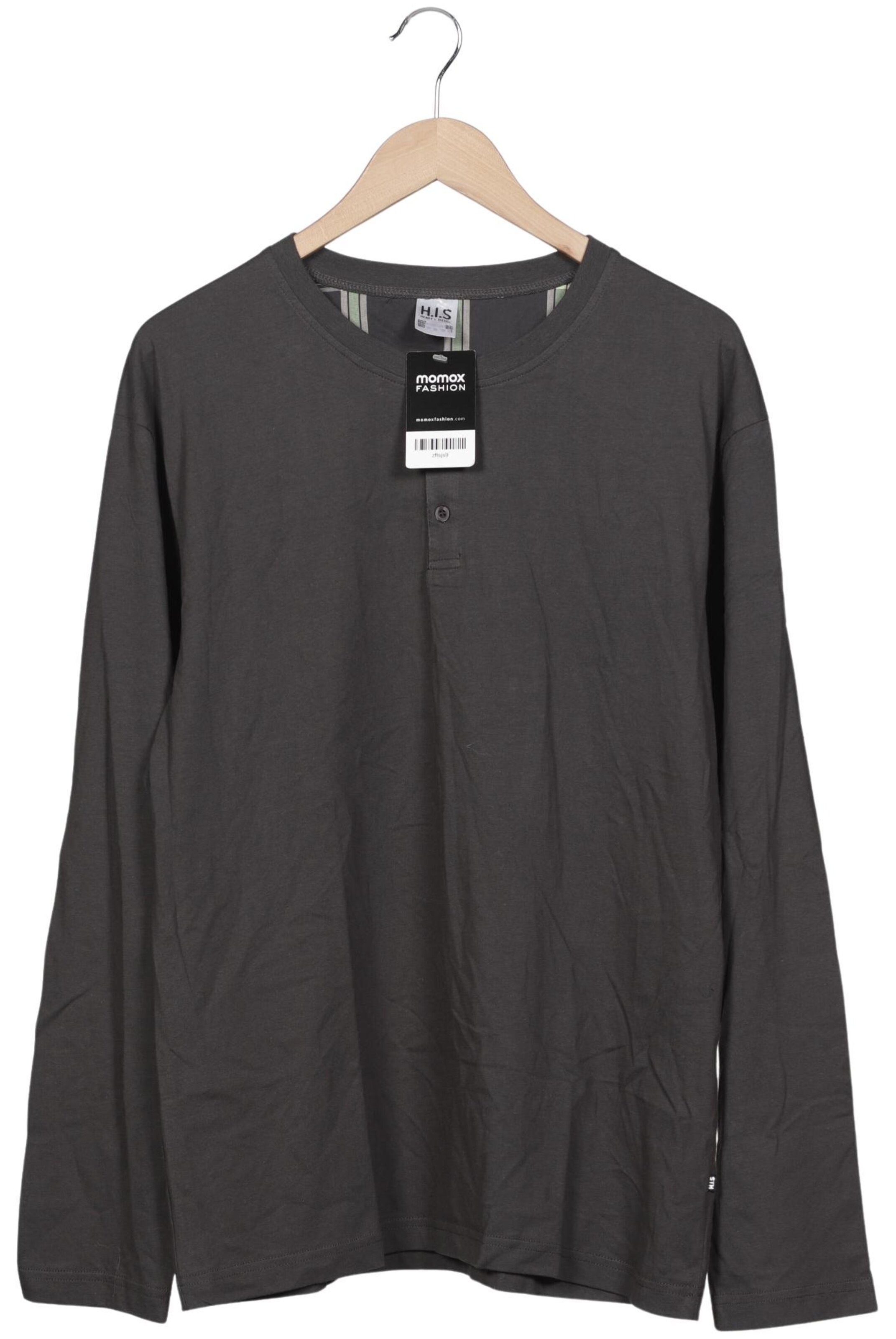H.I.S Shirt in L-XL in Grey: front