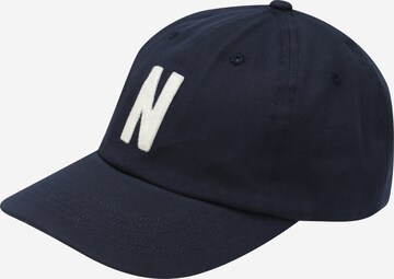 Casquette NORSE PROJECTS en bleu : devant