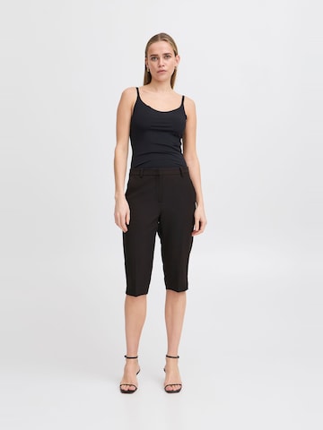 ICHI Regular Shorts ' IHLEXI ' in Schwarz