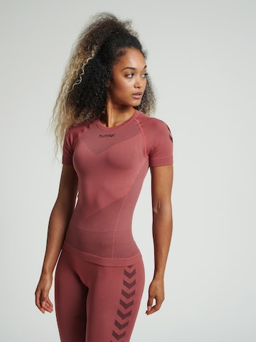 Hummel Performance Shirt 'First Seamless' in Red: front