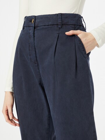 ESPRIT Regular Pleat-front trousers in Blue