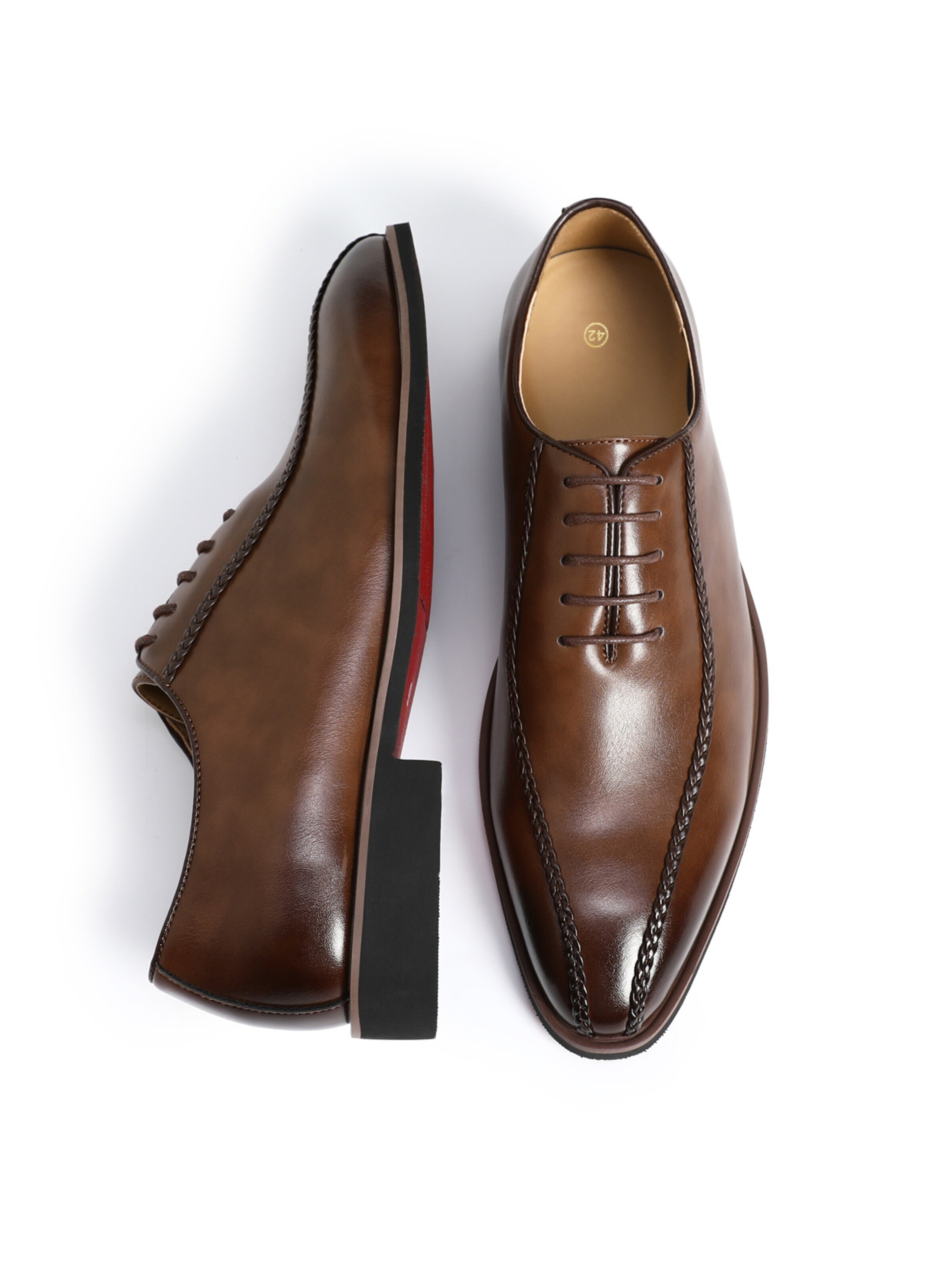 ALLTHEMEN Schnürschuh 'Morgenlicht'‌‌‌‌‌‌‌‌‌ in Braun
