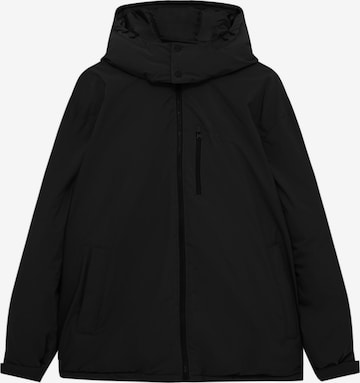 Geacă de primăvară-toamnă de la Pull&Bear pe negru: față