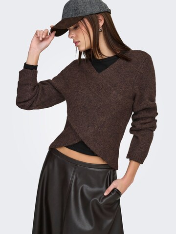ONLY Sweater 'ONLZAGGIE' in Brown