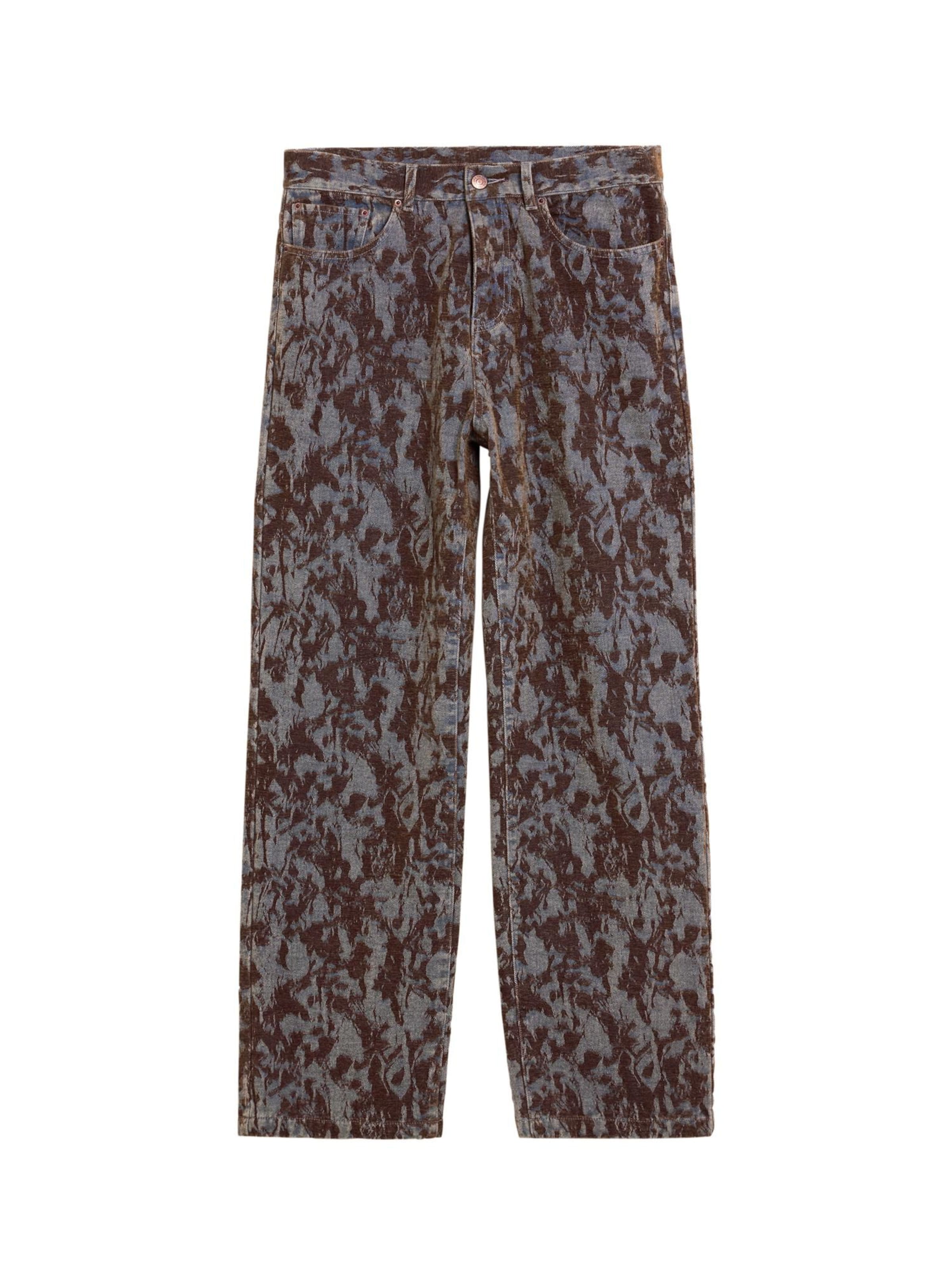 Desigual Voľný strih Džínsy - Hnedá: predná strana