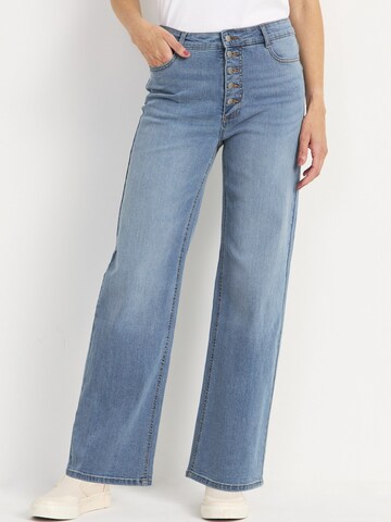 Cellbes of Sweden Wide leg Jeans in Blue: front