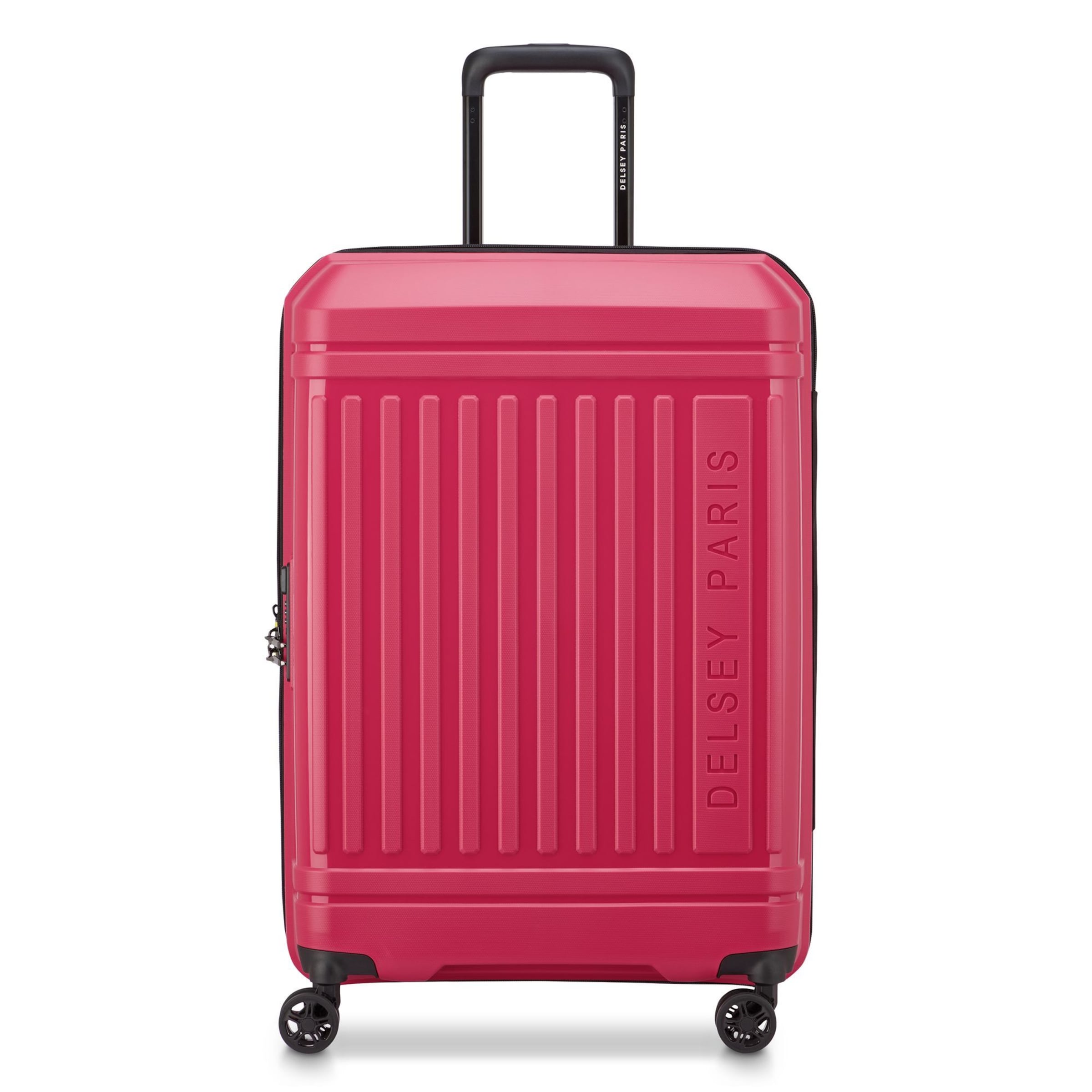 Trolley 'Lutece' di Delsey Paris in rosa: frontale