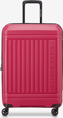 Trolley 'Lutece' di Delsey Paris in rosa: frontale