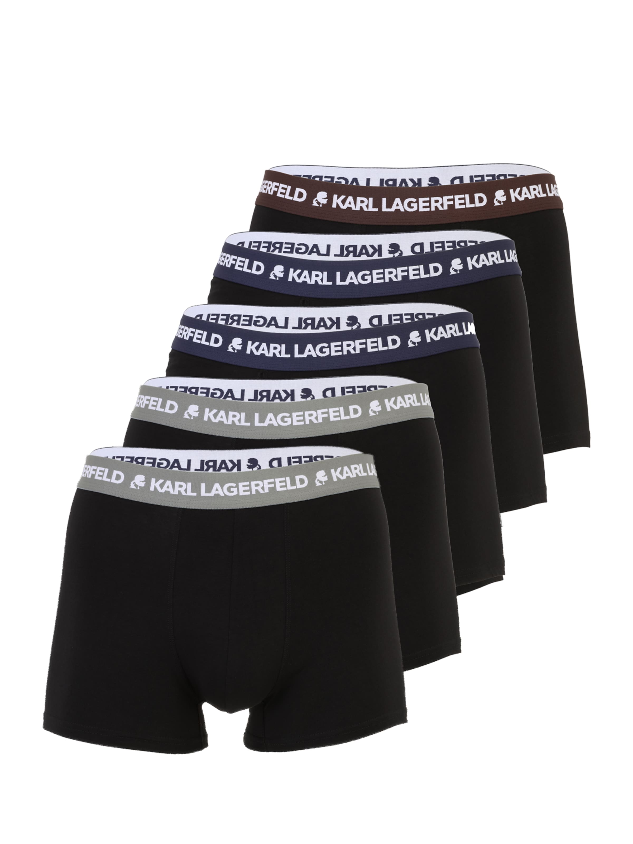 Karl Lagerfeld Boxershorts i blå / choklad / grå / svart, Produktvy