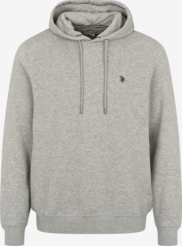 U.S. POLO ASSN. Collegepaita 'Toke' värissä harmaa: etupuoli