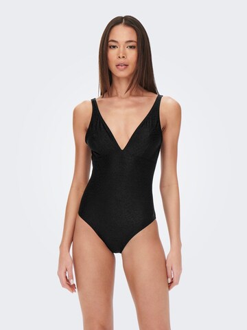 Maillot de bain ONLY en noir : devant