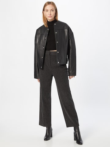 TOM TAILOR Loose fit Pleat-Front Pants 'Lea' in Black