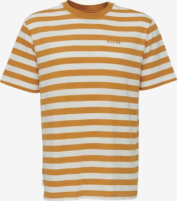 mazine Shirt ' Driggs Striped T ' in Orange: front