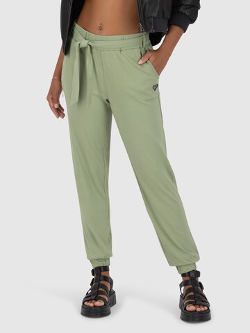 Tapered Pantaloni 'Alice' di Alife and Kickin in verde: frontale