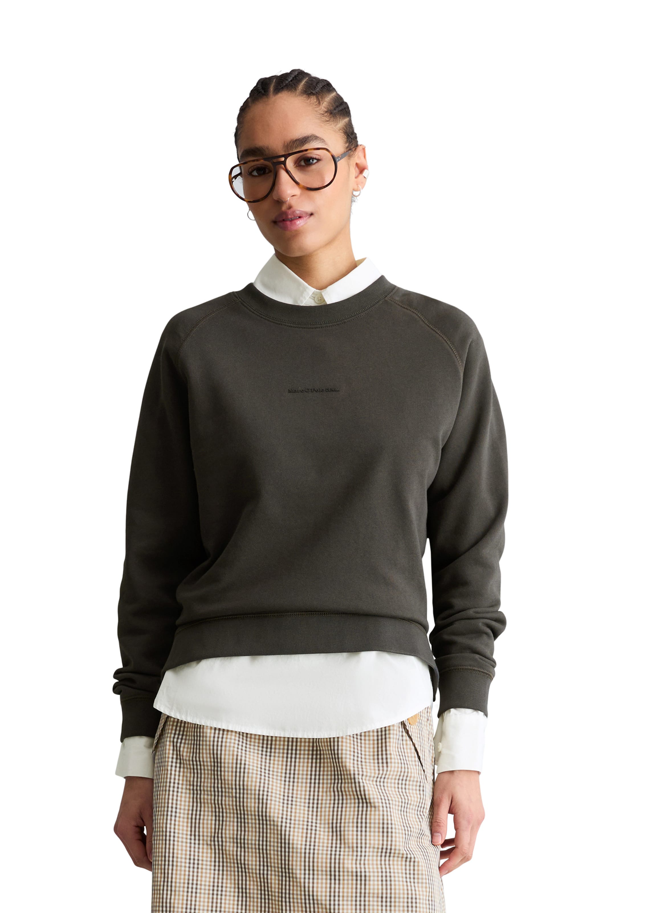 Marc O'Polo DENIM Sweatshirt in Grau: Vorderseite