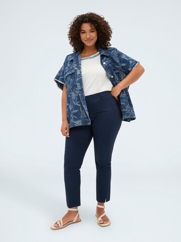 Fiorella Rubino Regular Broek in Blauw