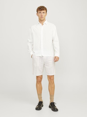JACK & JONES Comfort fit Button Up Shirt in White