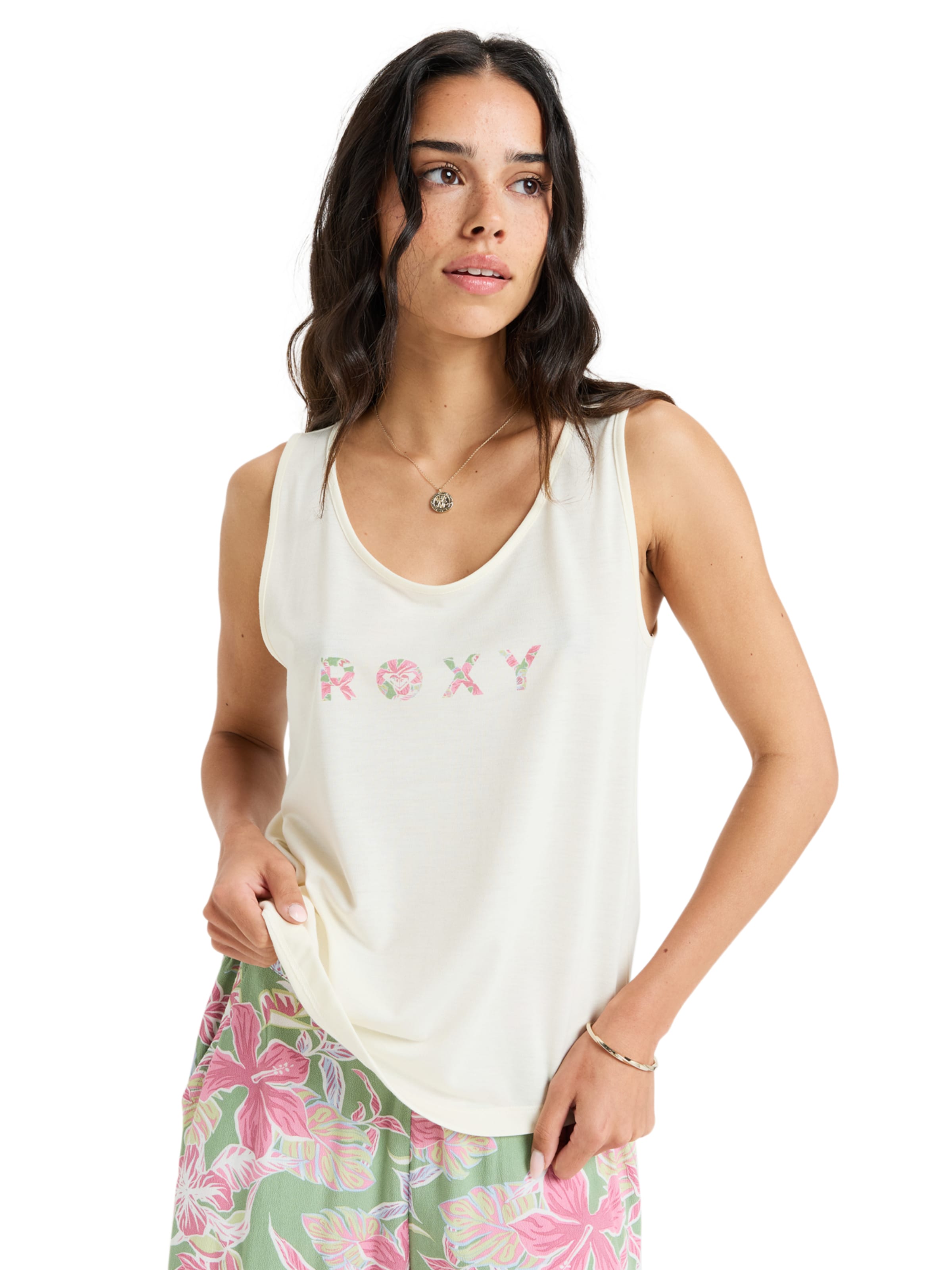 ROXY Top 'Surfclassic' in Wit: voorkant
