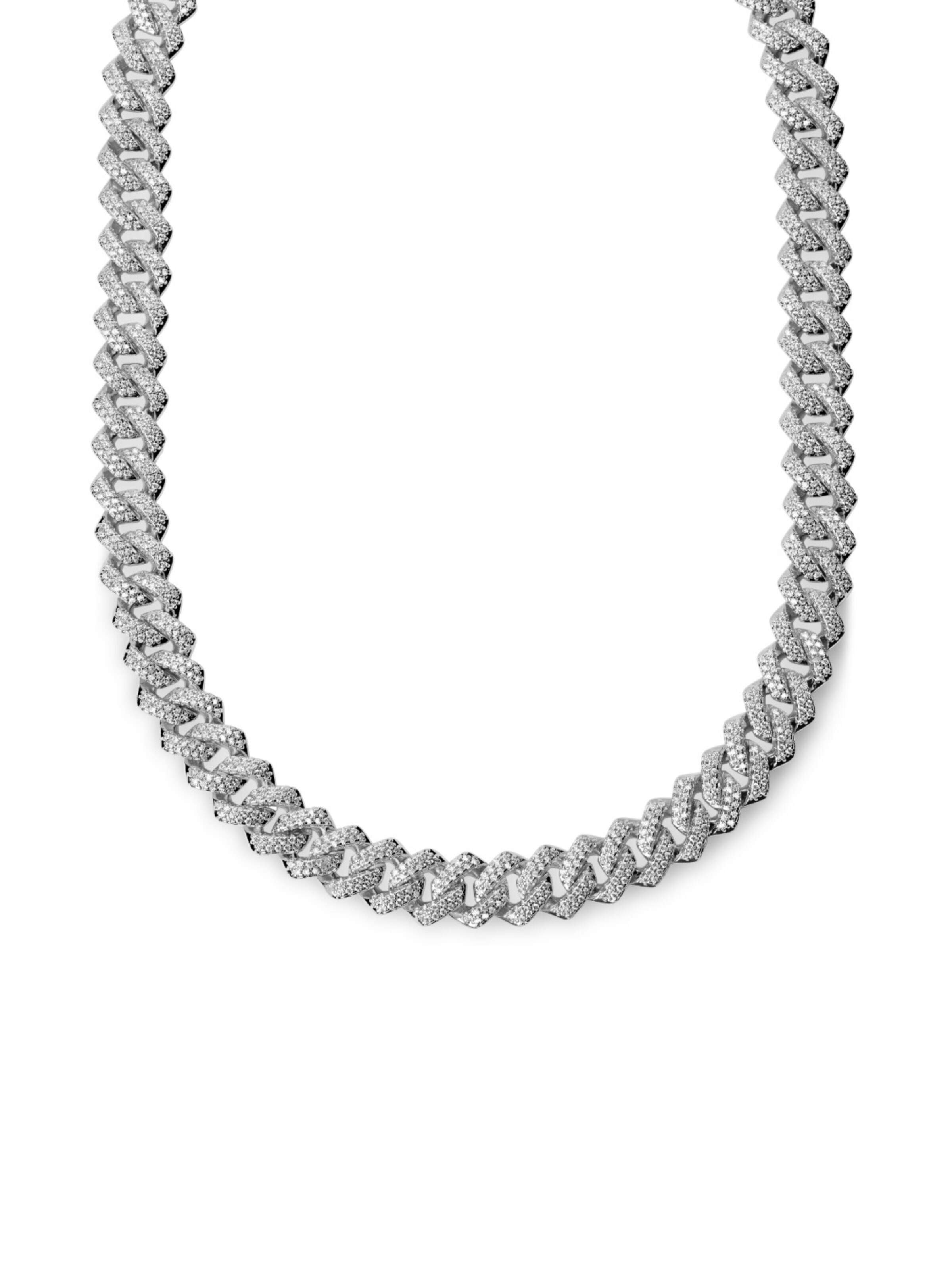 Otsu Ketting 'Nicos' in Zilver: voorkant
