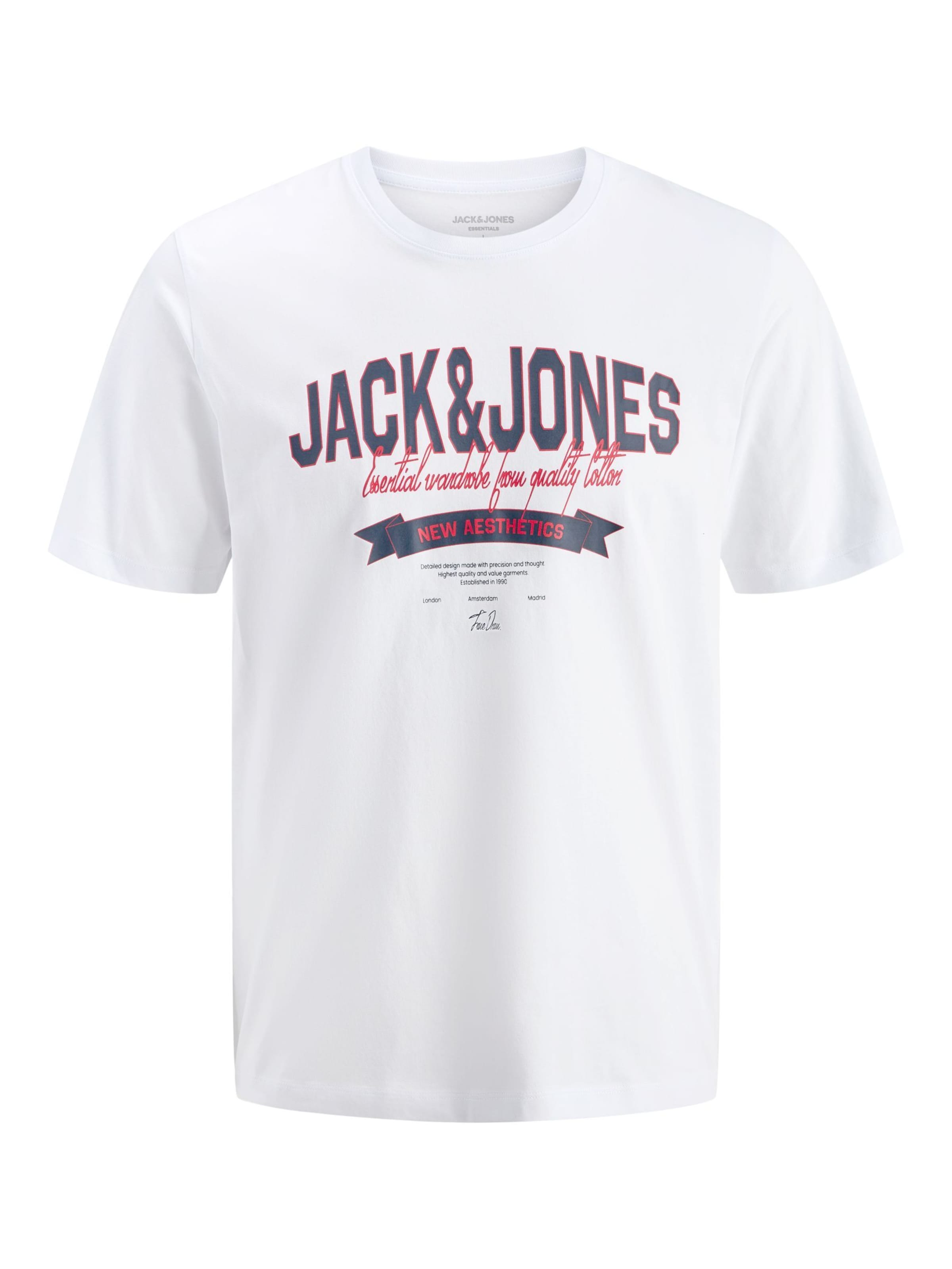 JACK & JONES Футболка в Белый: спереди