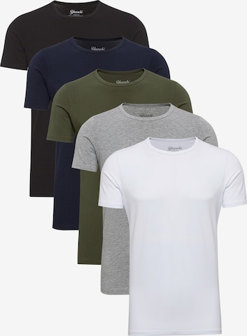 yazubi T-Shirt 'Mythic' in Blau: Vorderseite
